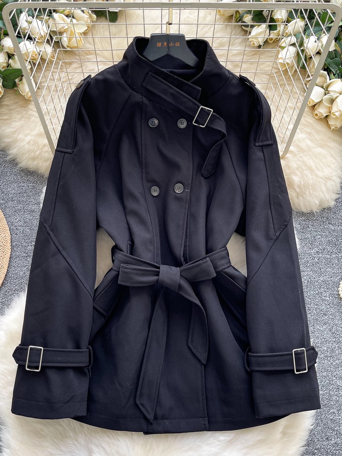 With love trench coat COA154 images
